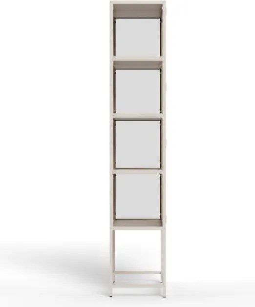 Vitrína Seaford 77x185,6 cm sivá