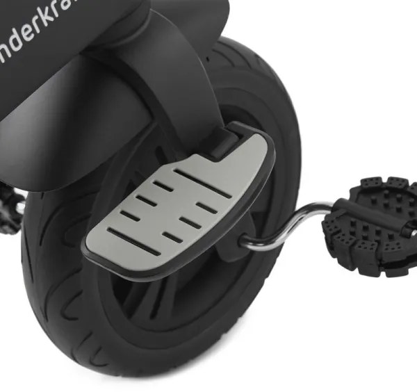 KINDERKRAFT - Detská trojkolka 5v1 EASYTWIST šedá/čierna