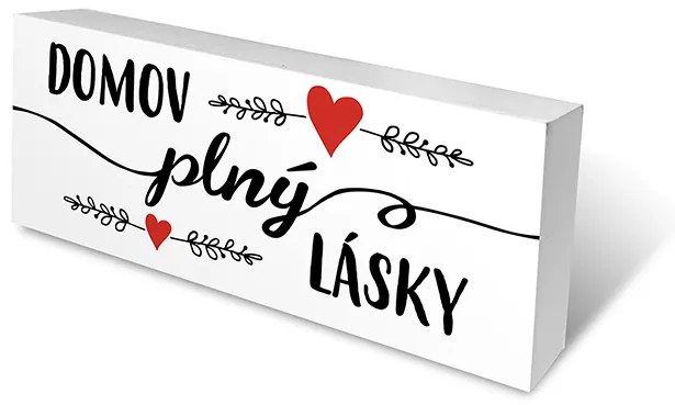Nekupto Dřevěné špalíčky Domov plný lásky .Sladký domov