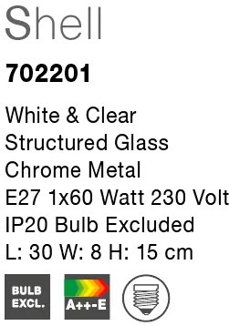 Novaluce Shell 702201 Farba: Biela