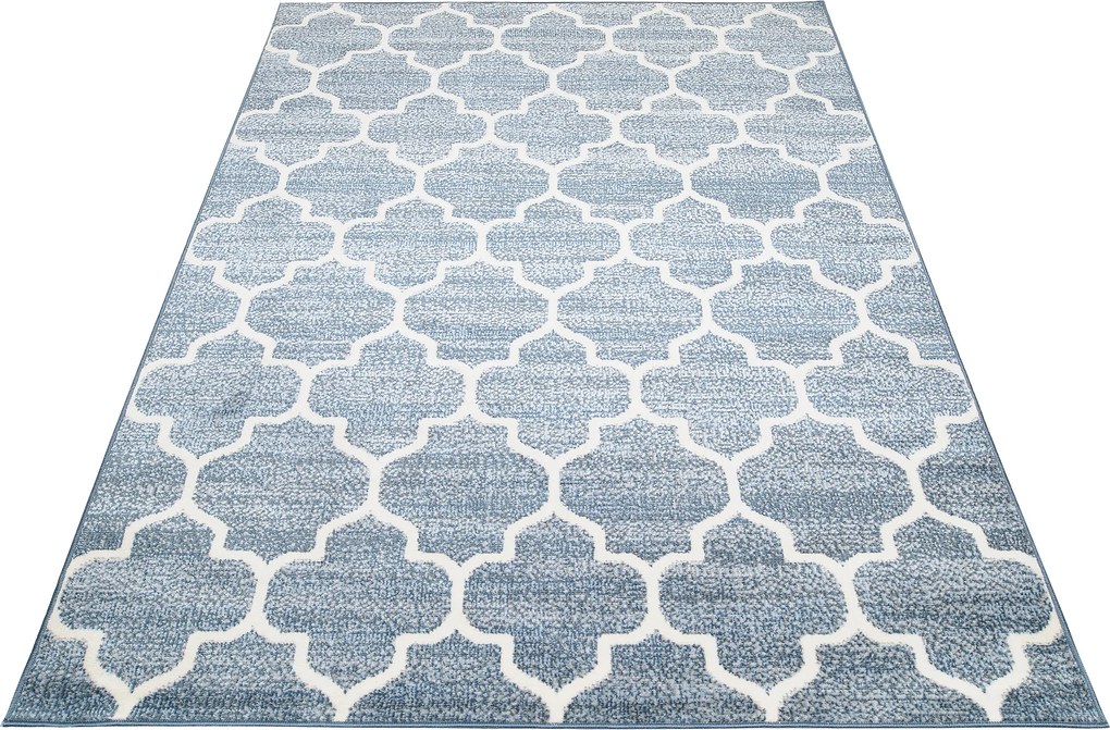 TA Koberec 4496B D.BLUE / CREAM MIA Rozmer: 80x150 cm