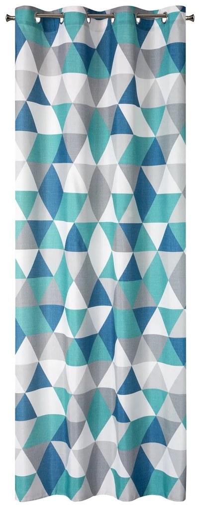 ZÁVES NA KRÚŽKOCH ADINA 140X250 CM VZOROVANÁ