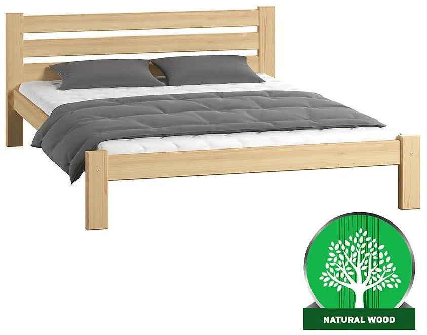 Posteľ Adek 160x200 Borovica Bez Roštu