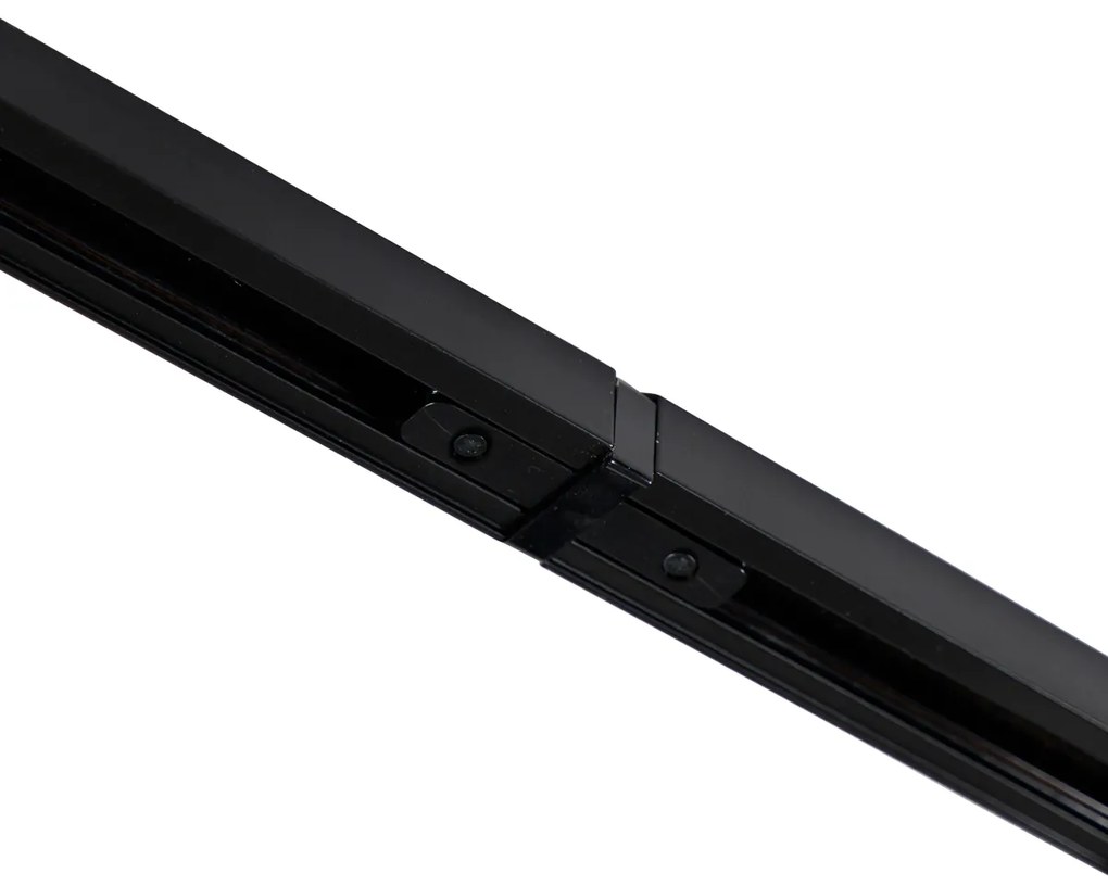 Moderný 1-fázový koľajnicový systém s 10 bodmi čierny - Jeana