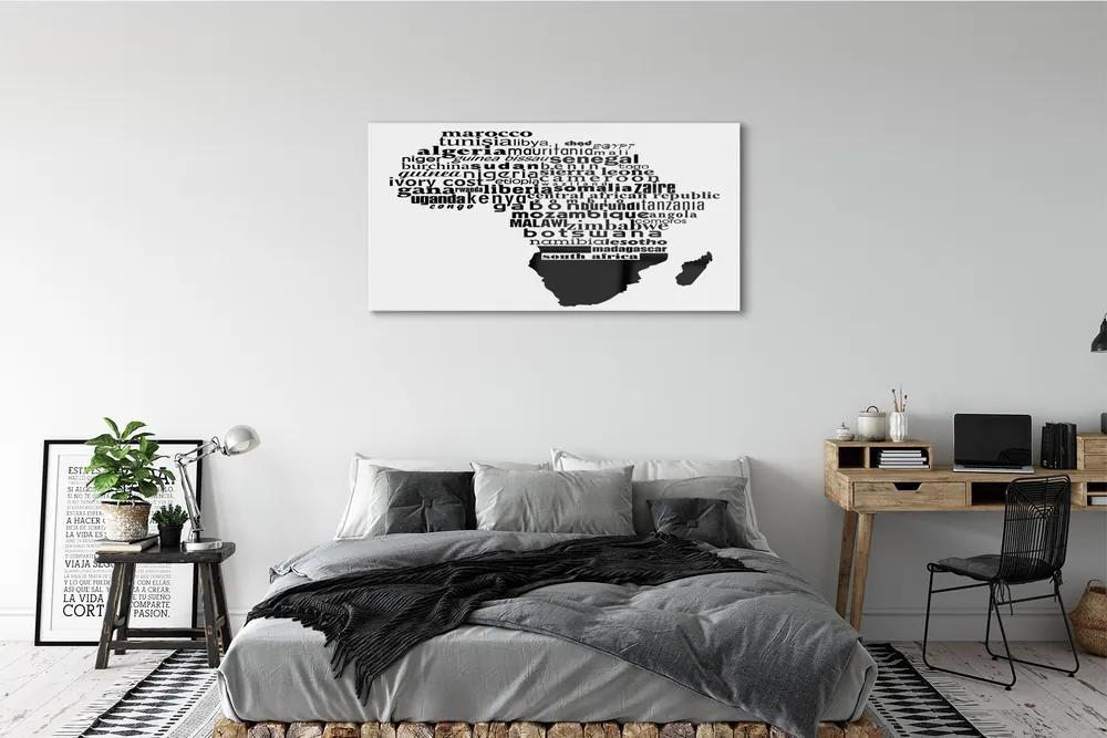 Obraz plexi Čierna a biela titulky 125x50 cm