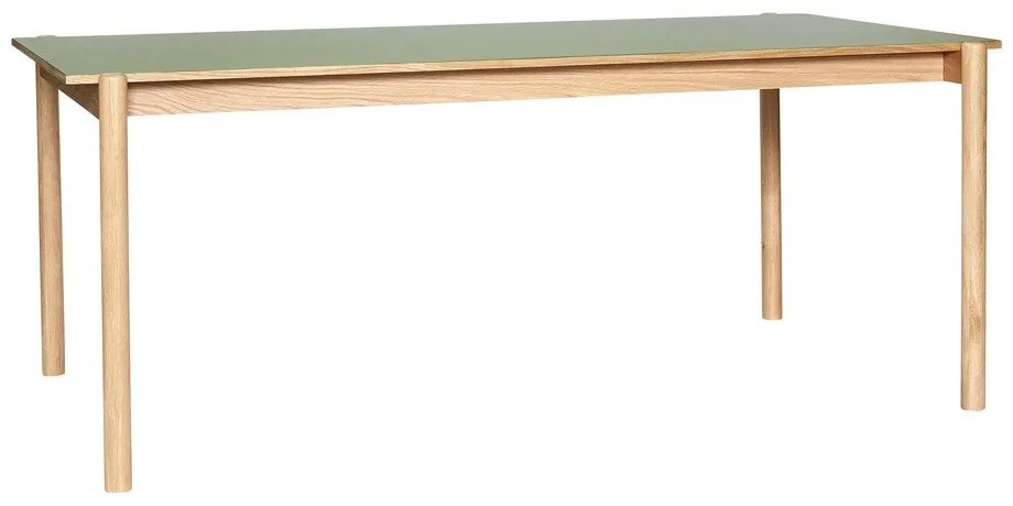 Jedálenský stôl z dubového dreva 107x190 cm Oblique – Hübsch