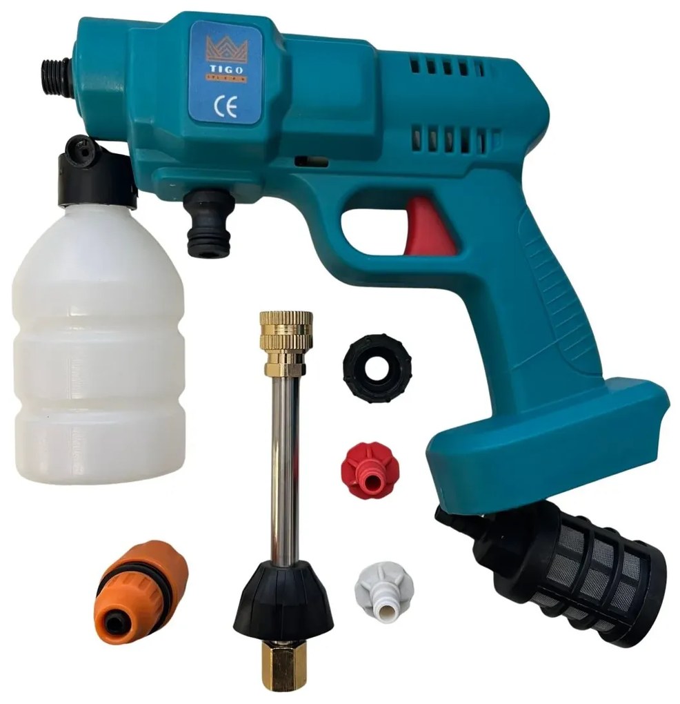 Aku ručný vysokotlakový čistič TIGO MD-201 + 2x batéria + praktický kufrík + príslušenstvo