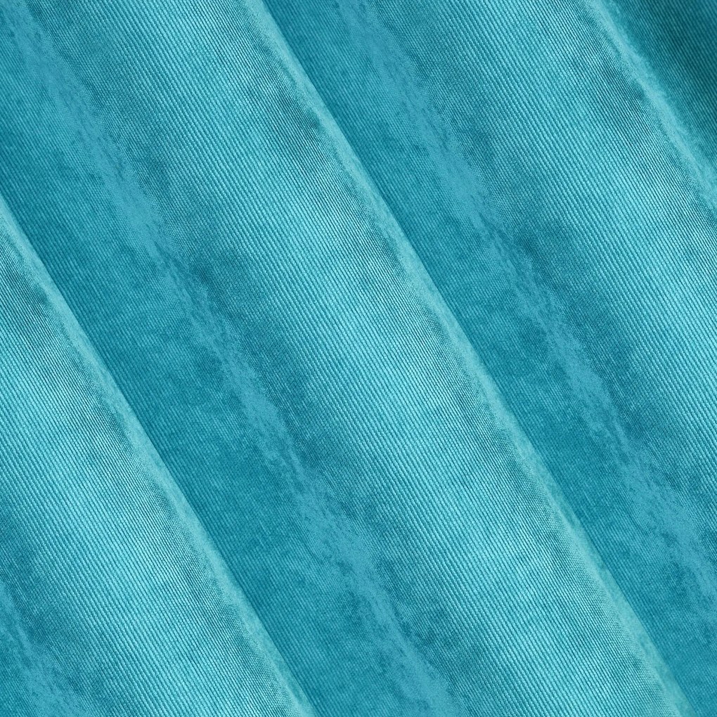 ZATEMŇOVACÍ ZÁVES NA KRÚŽKOCH JULIE 140X250 CM TYRKYSOVÁ