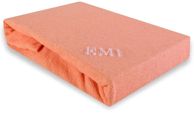 Plachta posteľná marhuľová froté EMI, Plachta 180x200