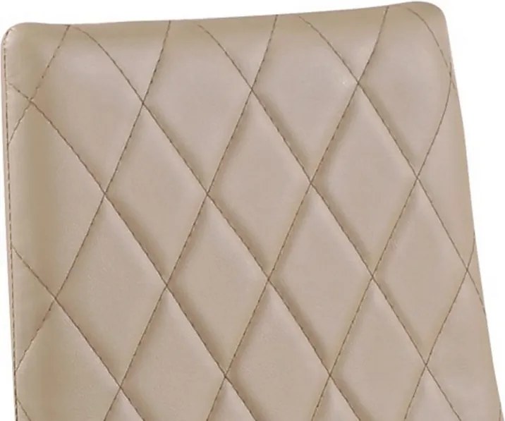 Jedálenská stolička Rimini, béžová ekokoža