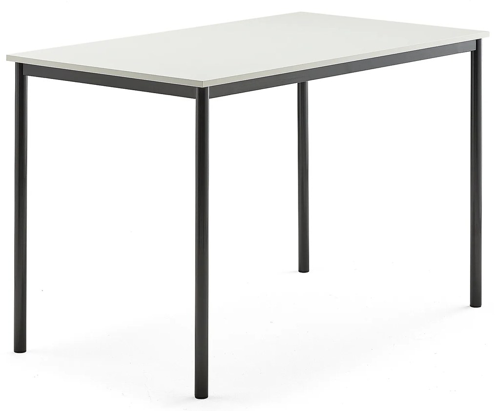 Stôl BORÅS, 1400x800x900 mm, laminát - biela, antracit
