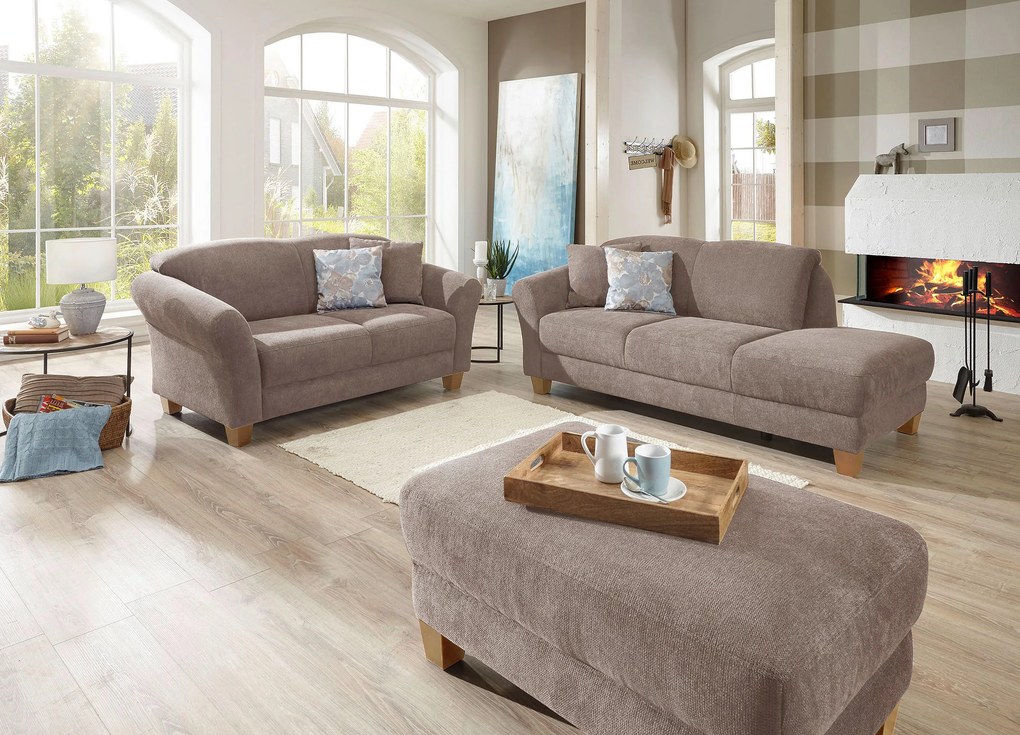 XXXLutz LEŇOŠKA, textil, taupe Sit & More - Online Only obývacie izby - 000144005382