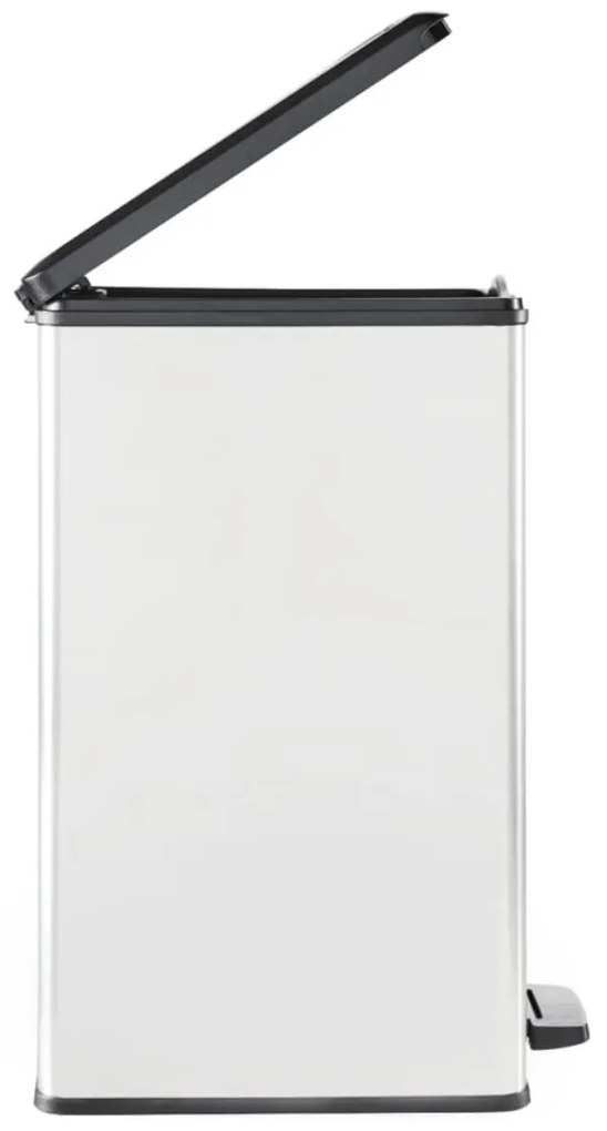 Curver Odpadkový kôš SLIM BIN 40L, strieborný