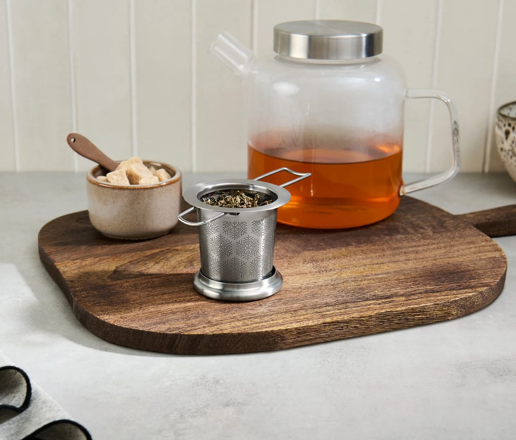 Sitko na čaj v dizajne snehových vločiek