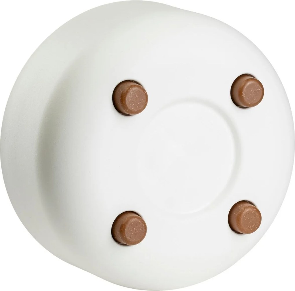 Plastový květináč na nožičkách TERRA 14,4x29,7 cm krémový