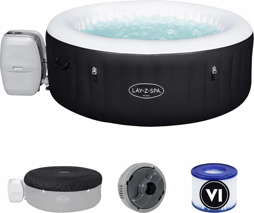 Bestway LAY-Z-SPA MIAMI AIRJET JACUZZI PRE 2-4 OSOBY 180 x 66 CM
