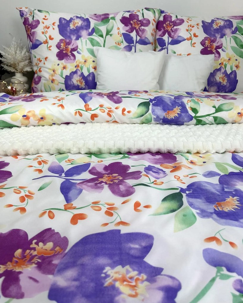 INTERMEDIC SK Posteľná obliečka Microfibre Elegant Bloom 140x200/70x90 cm