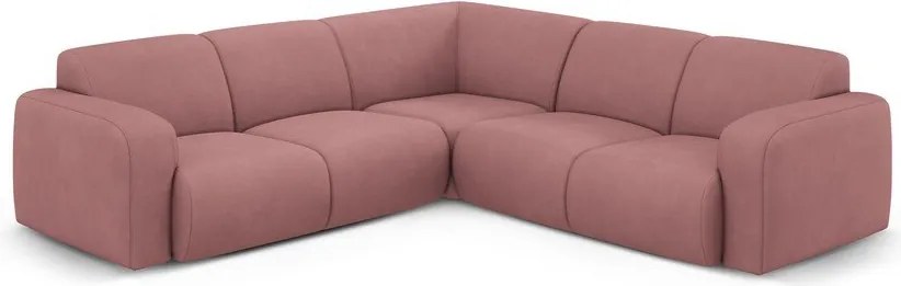 Ružová rohová pohovka (variabilná/do L) Molino – Micadoni Home