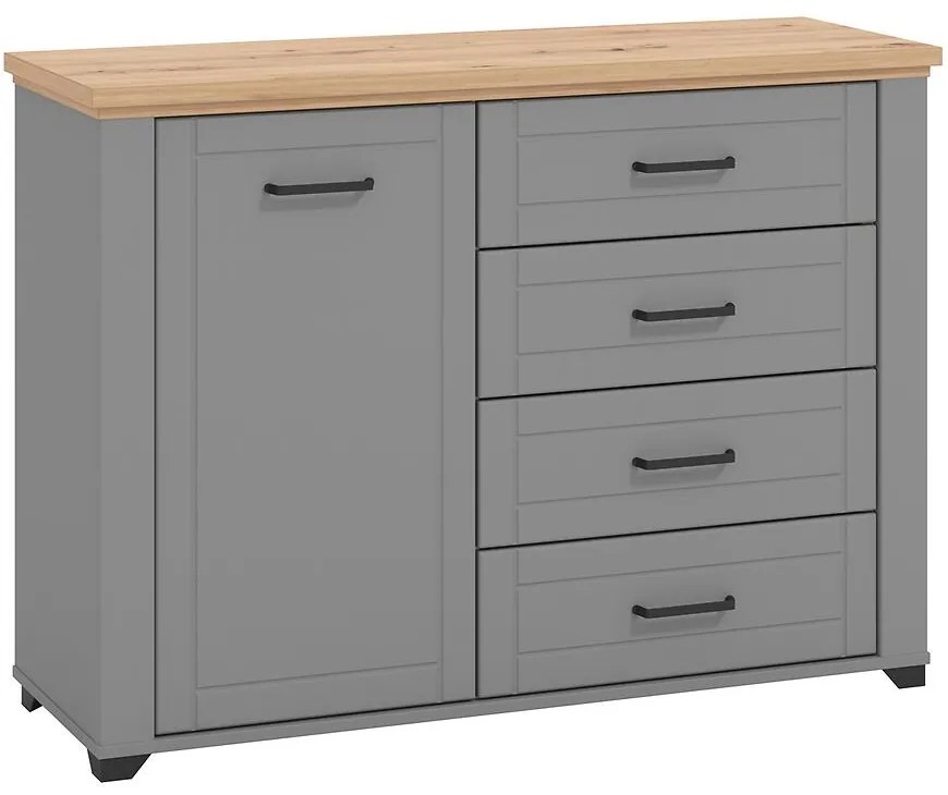 Komoda Valencia 2k4f Sivá 11011506