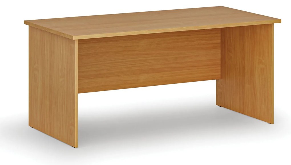 Kancelársky písací stôl PRIMO WOOD, 160x80 cm, buk