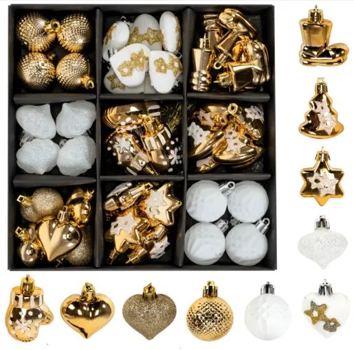 Vianočné ozdoby SYSD1688-147 (44ks)