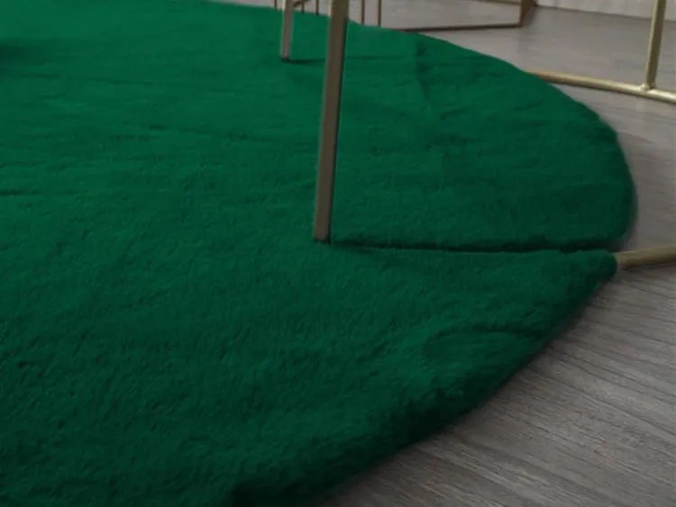 Zelený okrúhly koberec Rabbit Rozmer: 120 cm