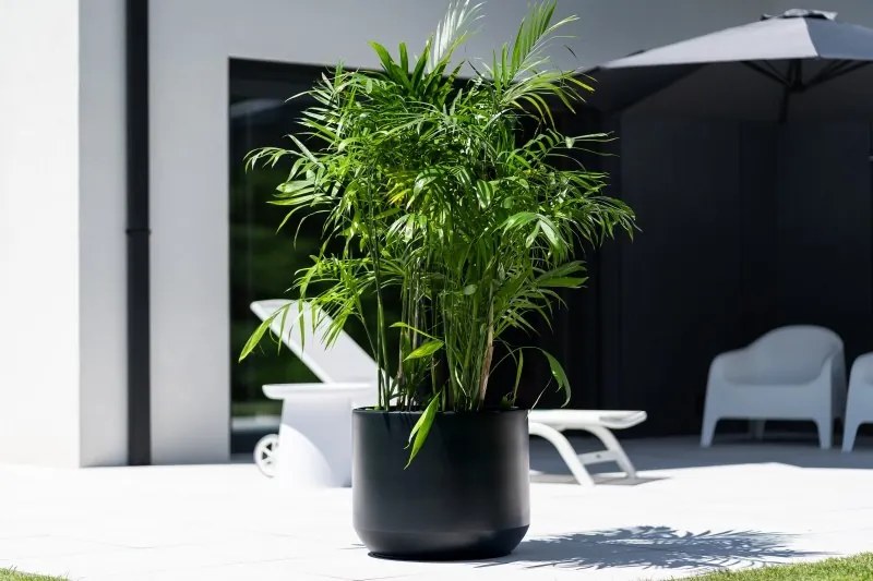 Kvetináč s vkladom HEOSO antracit