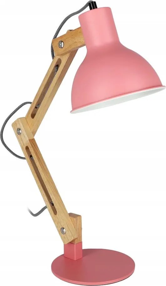 Stolná lampa 1xE27/40W/230V ružová