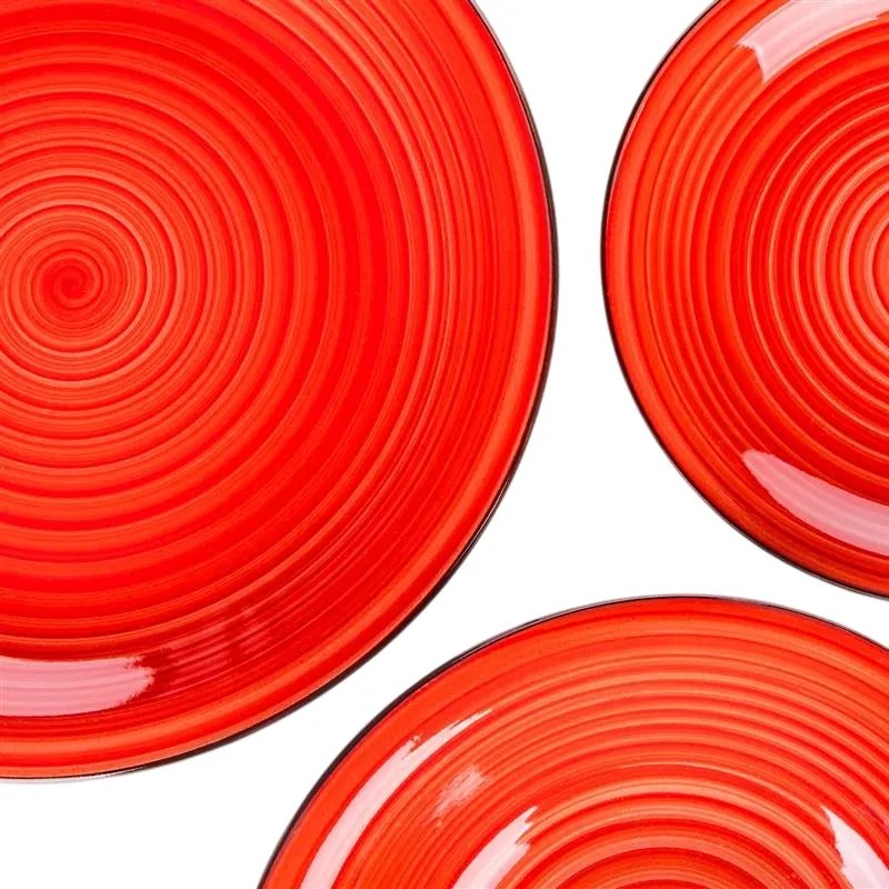 Banquet 30-dielna jedálenská súprava Spiral Red