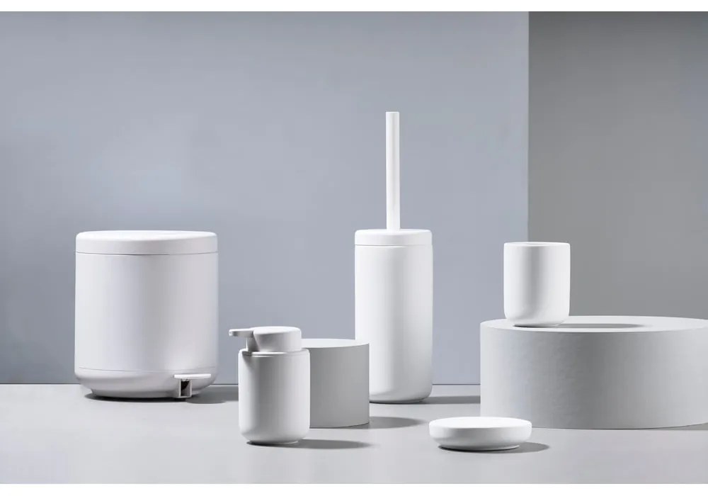 Biely pohárik na zubné kefky Zone UME