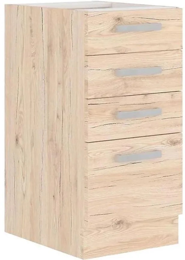 Skrinka do kuchyne Karolina dub bordeaux 40D4S BB