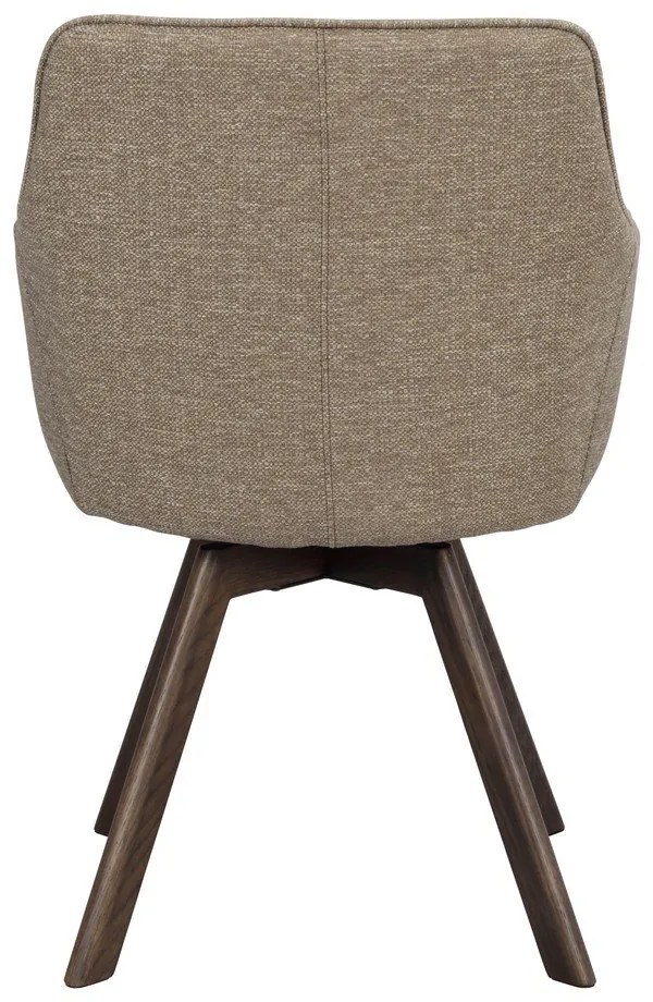 Béžové čalúnené jedálenské kreslá v súprave 2 ks Alison – Rowico