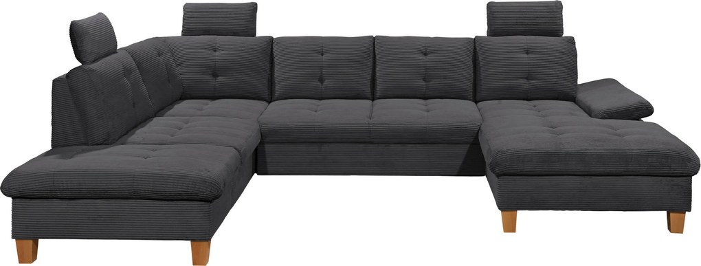 XXXLutz SEDACIA SÚPRAVA, textil, antracitová MID.YOU - Sedačky - 002220054201