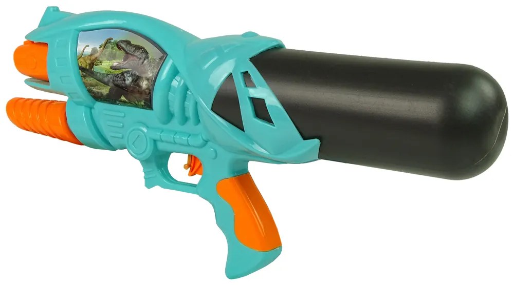 LEAN TOYS Vodná pištoľ  s dinosaurami 1100ml zeleno-oranžová