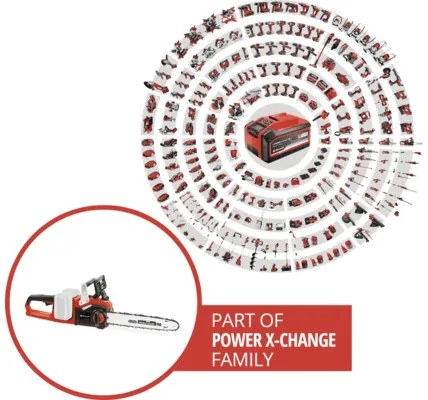 Aku reťazová píla Einhell Power X-Change GP-LC 36/35 Li Solo bez aku a nabíjačky