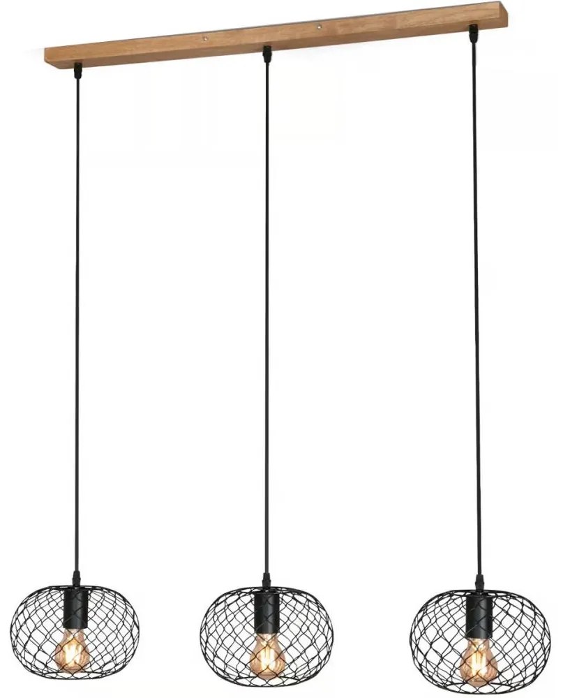 Brilo 4037-035 - Závesný luster na lanku 3xE27/40W/230V