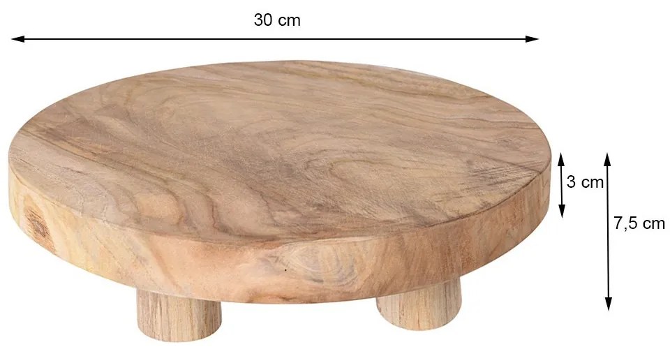 Servírovacia tácka TEAKWOOD 30 cm