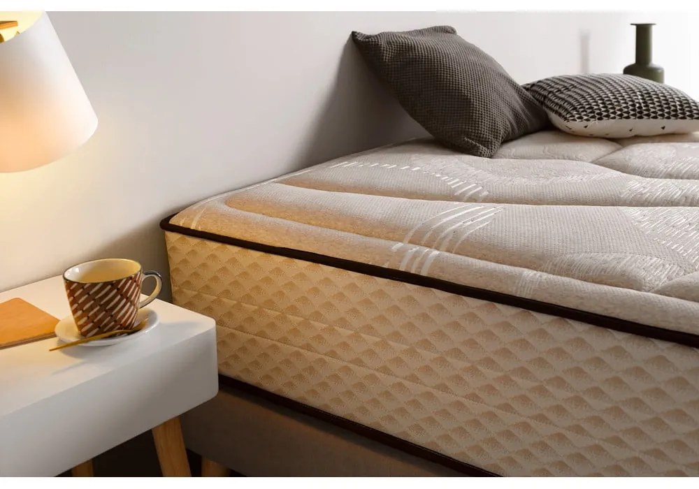 Tvrdý/stredne tvrdý penový obojstranný termoregulačný matrac 120x200 cm Tempus Gold – Moonia