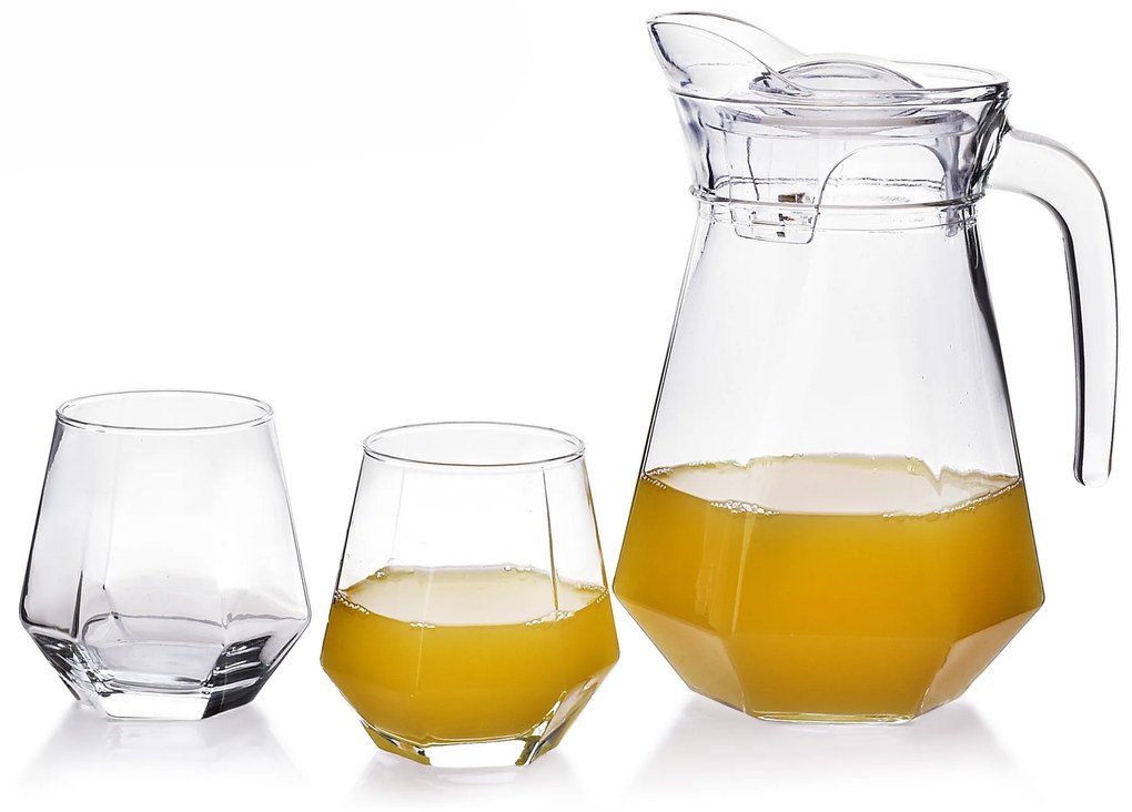 Sada karafy a 6 sklenic ADEL čirá