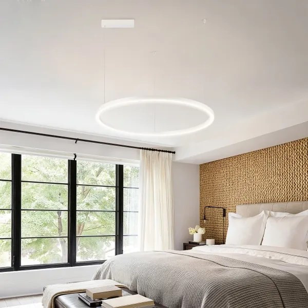 BRILAGI - stmievateľný LED luster na lanku PORTOFINO LED/60W/230V priemer 80 cm biela s diaľkovým ovládaním