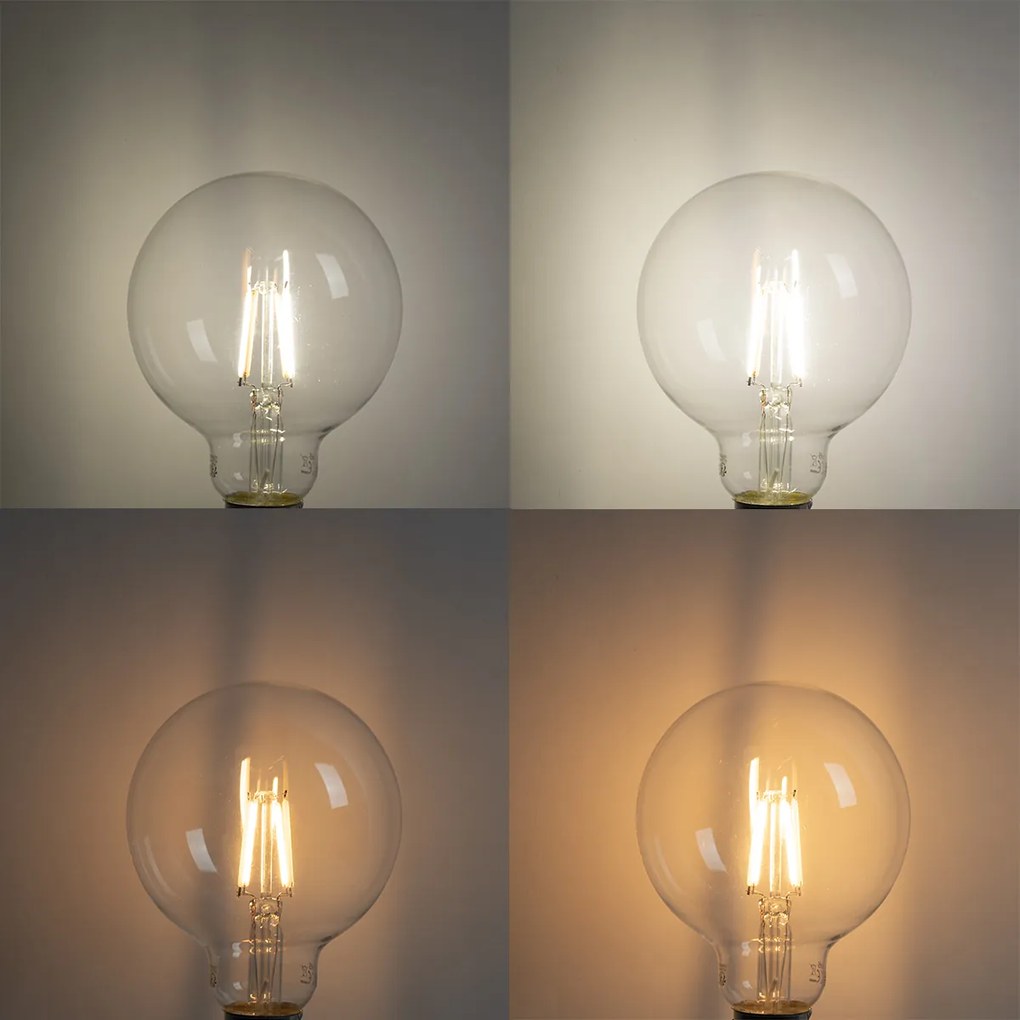 Sada 5 inteligentných LED žiaroviek E27 G95 4,5 W 470 lm 2700-6500 K