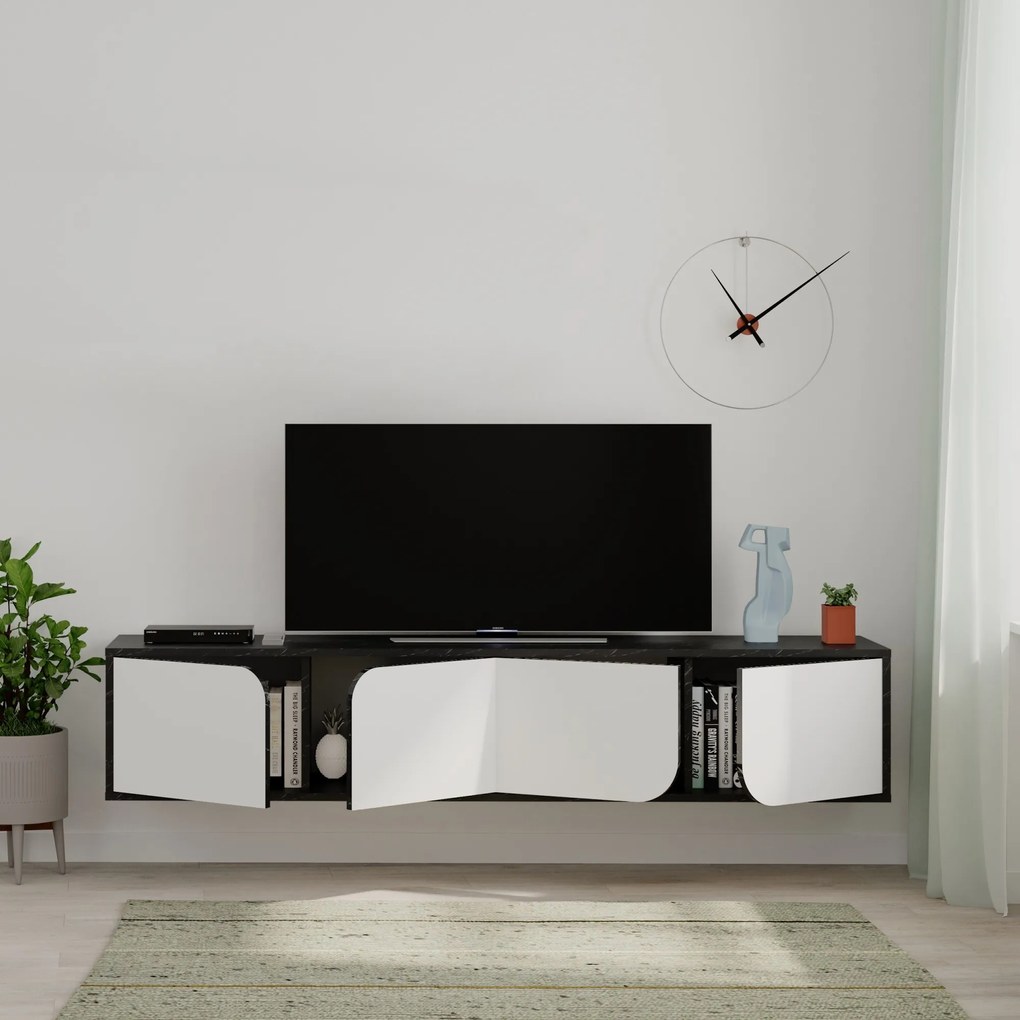 Televizní stolek Spark bendir/bílý