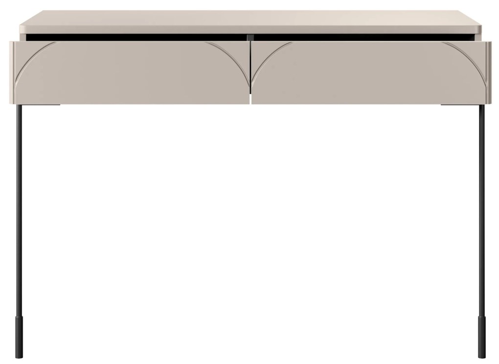 Toaletný stolík Sonatia 100 cm s dvoma zásuvkami - kašmír