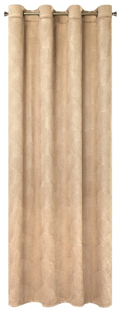 ZATEMŇOVACÍ ZÁVES NA KRÚŽKOCH PIERRE CARDIN GOYA 140X250 CM BÉŽOVÁ