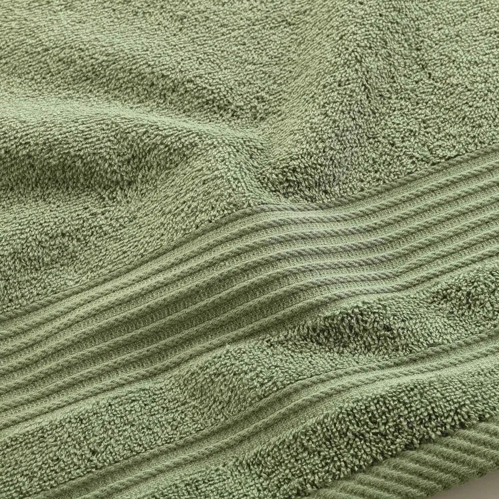 Kaki froté bavlnený uterák 50x90 cm Tendresse – douceur d'intérieur