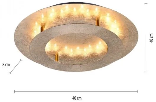 Paul Neuhaus 9620-12 - LED Stropné svietidlo NEVIS LED/18W/230V zlatá