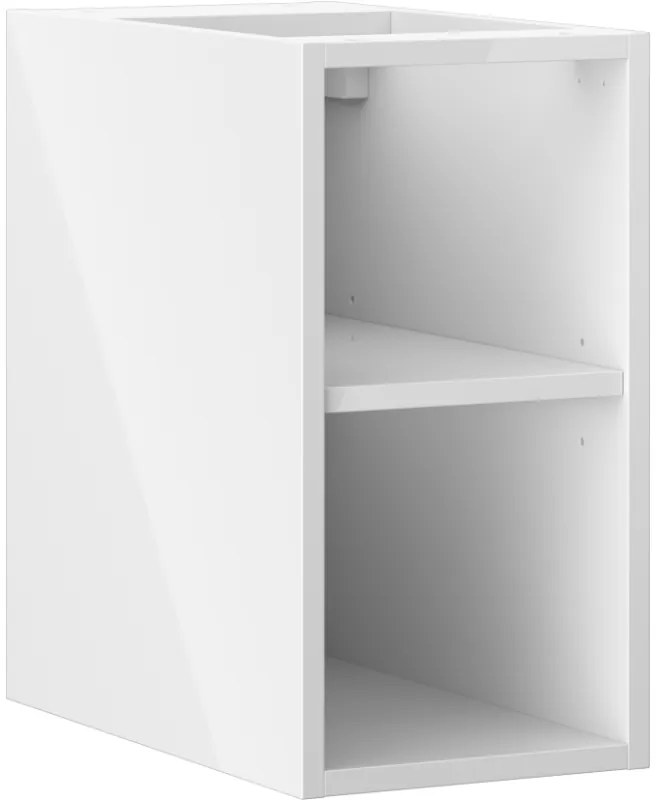 Mexen Box-A, otvorená skrinka s policou 25 cm, lesklá biela, 91AX2-0250-470-0-00