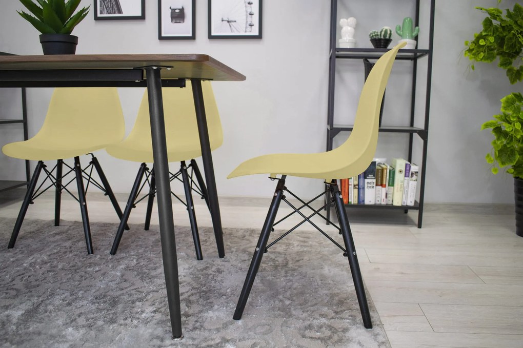 OSAKA krémová stolička / čierne nohy x 1 9401 80 00 00