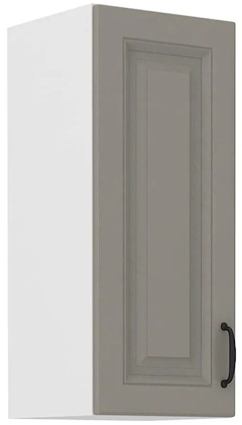 Kuchynská skrinka Stilo claygrey/biely 30g/72 1f