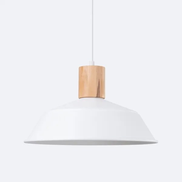 Sollux SL.1321 - Luster na lanku FANO 1xE27/15W/230V pr. 34 cm biela